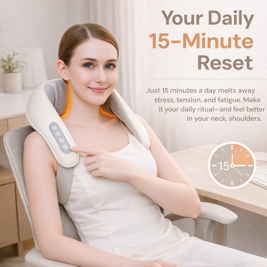 Neck & Shoulder Massager with Soothing Heat